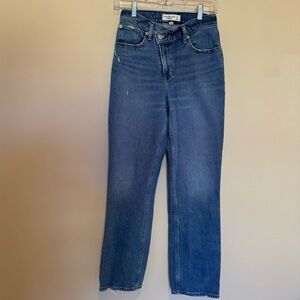 Women’s Abercrombie & Fitch Criss Cross 90’s Straight High Rise Jeans